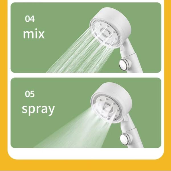 High Pressure Water Saving Handheld Shower Head with ABS Plastic and Massage Feature2