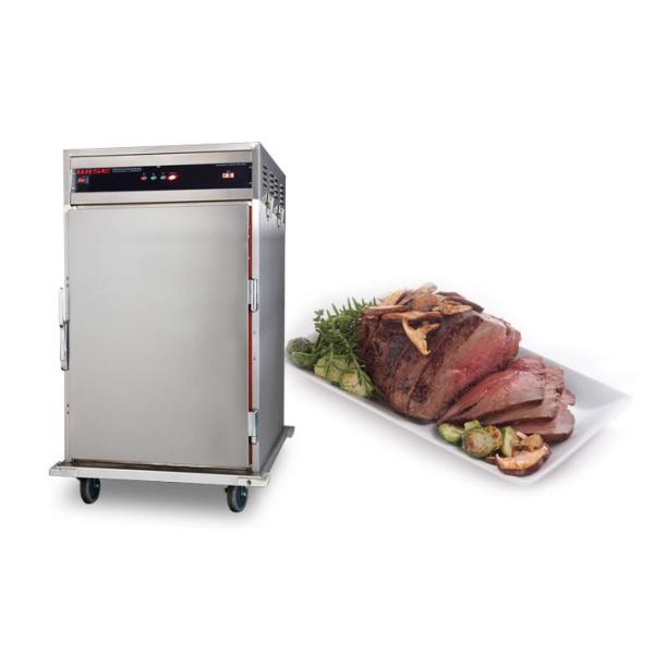 стоящие двойные двери тележки грелки еды 1.8KW держа шкаф 50℃ - 99℃