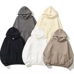                  Custom Cotton Hoodie Oversize Sweatshirt Long Sleeve Casual Plain Hoodie             
