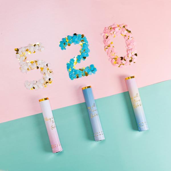 Confetti Powder Cannon with Custom Logo- 100cm Smoke Powder Confetti Sticks Cannons