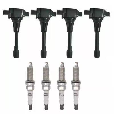 4 Ignition Coil and 4 Spark Plug 22448-ED000 UF549 for 07-18 Nissan Altima L4