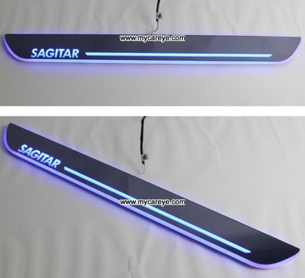Volkswagen Sagitar car welcome light led Moving Door sill Scuff Pedal Lights