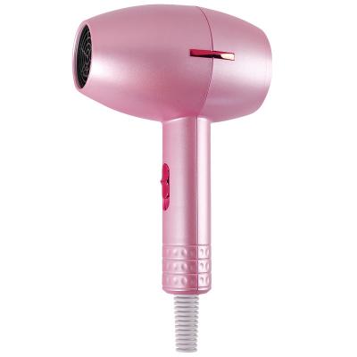 Tipo cilíndrico secador de cabelo de pouco peso feito sob encomenda Mini Dual Voltage Blow Dryer da forma cor-de-rosa da cor do OEM com o superaquecimento pro