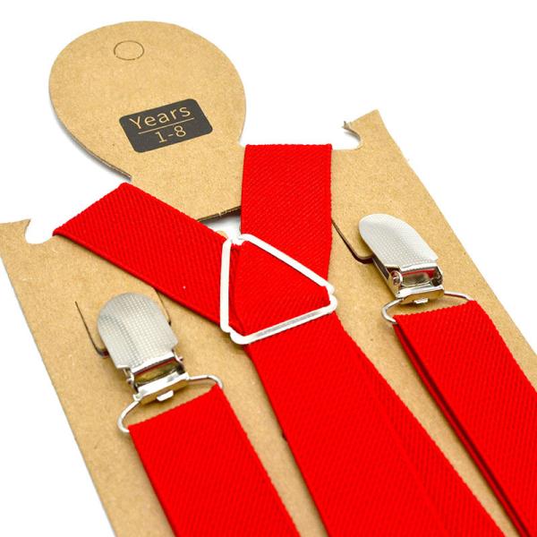 Children Red Bow Tie And Belt And Suspenders Kids Braces Bowtie Sets
