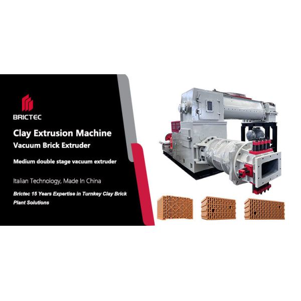 Automatic Energy Saving Clay Brick Making Machine with Dual-Stage Vacuum Extruder