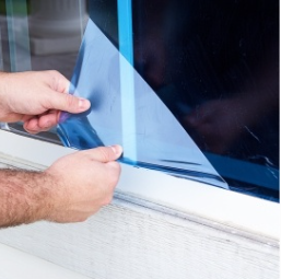 Temporary Window Glass Adhesive Protective Film In 100mm - 1800mm Width