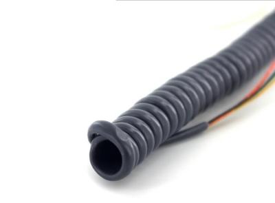 Flexible Coiled Electrical Extension Cord , Spiral Electrical Wire For Trailer / Truck