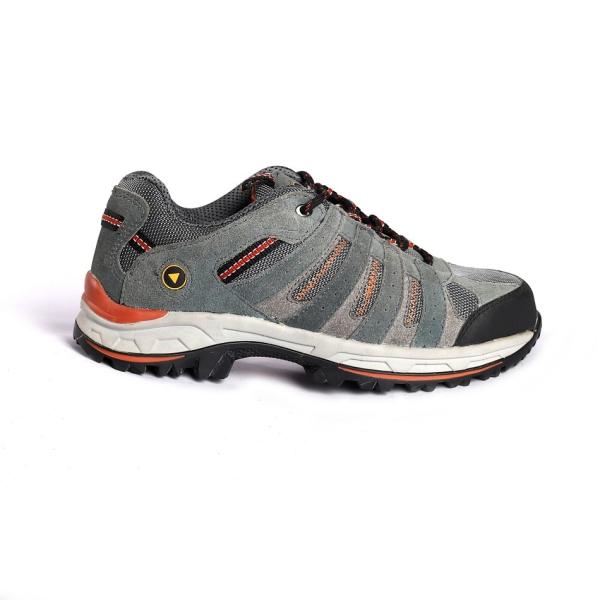 Oil Slip Resistant Shengjie Low Cut Metal Eyelets MD Outsole Microfiber Leather Worker Safety Shoes