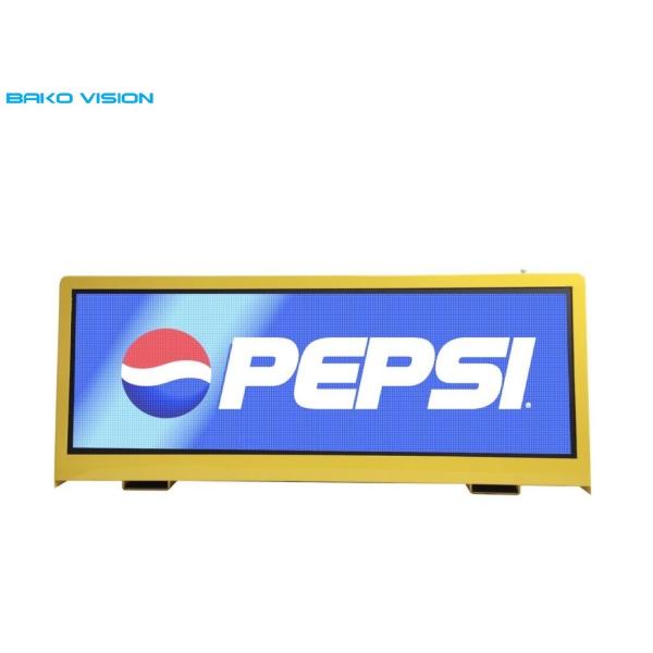 Movable Aluminum 5500 Nits Taxi Roof LED Advertising Screen