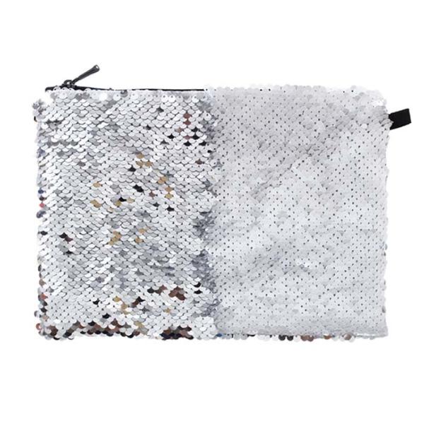 DIY Sublimation Sparkly Sequin Makeup Bag Customized Sequin Cosmetic Bag Blanks