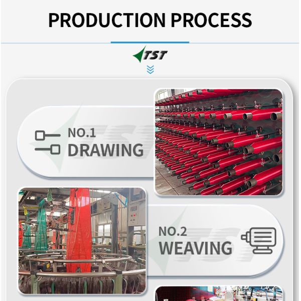Plastic Polypropylene Tubular Potato Packing Bag Red Mesh Produce Onion Sacks Net Bags for Vegetables