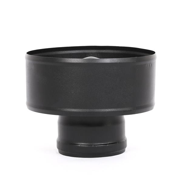 Decoration Black Flue Pipe , Single Wall Chimney Pipe Powder Coating Welded