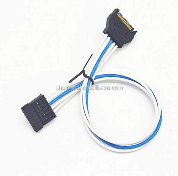ATX Sleeved 4Pin PC Molex Cable Male to Female 1007 20AWG Power Supply Extension Cable