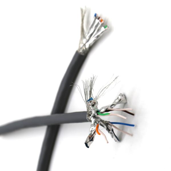 99.999% Oxygen Free Copper Conductor Cable , SFTP Cat7 Network Cable For CCTV Camera