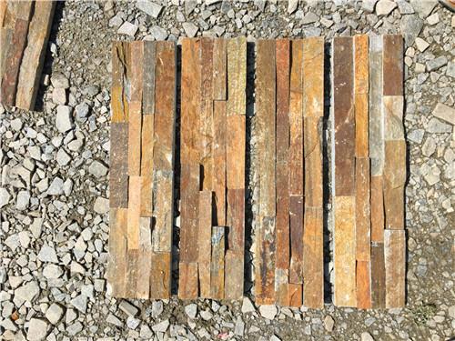 Natural stone Cement Backed Ledgestone Panel / Stone Cladding Panels Wear Resistant