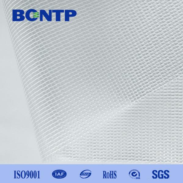 PVC Transparent Mesh Fabric Flame Retardant Tarpaulin Roll, 0.9-3.2m Width