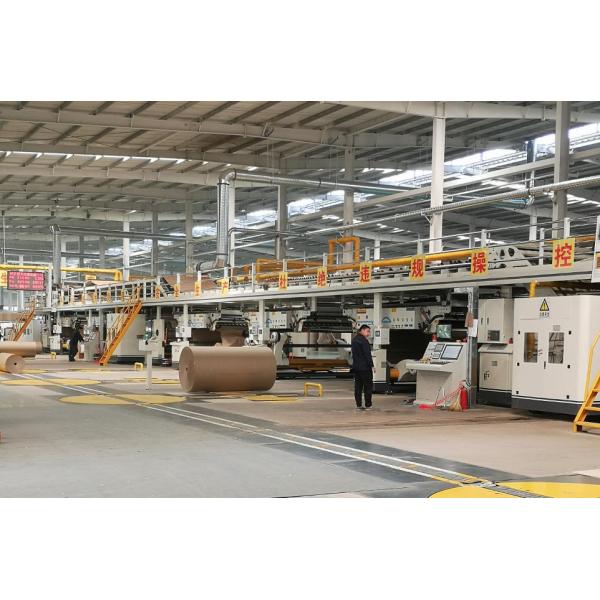 Компьютеризированная линия производства пятислойного гофрированного картона для коробки TB-300-2500-II