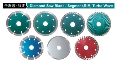 onda 180mm de pedra Diamond Saw Segment de 125mm Diamond Blade Segment Rim Turbo