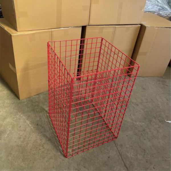 Container de promotion de supermarché paniers d'empilement en treillis métalliques