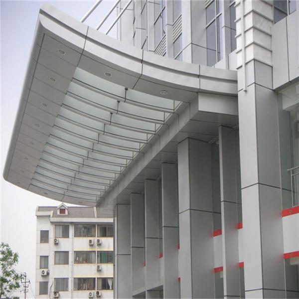 Weather Resistant Aluminum Wall Cladding Panel Custom For Eave / Canopy Decoration