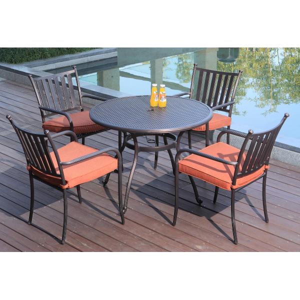 outdoor furniture aluminum poolside table set-9071