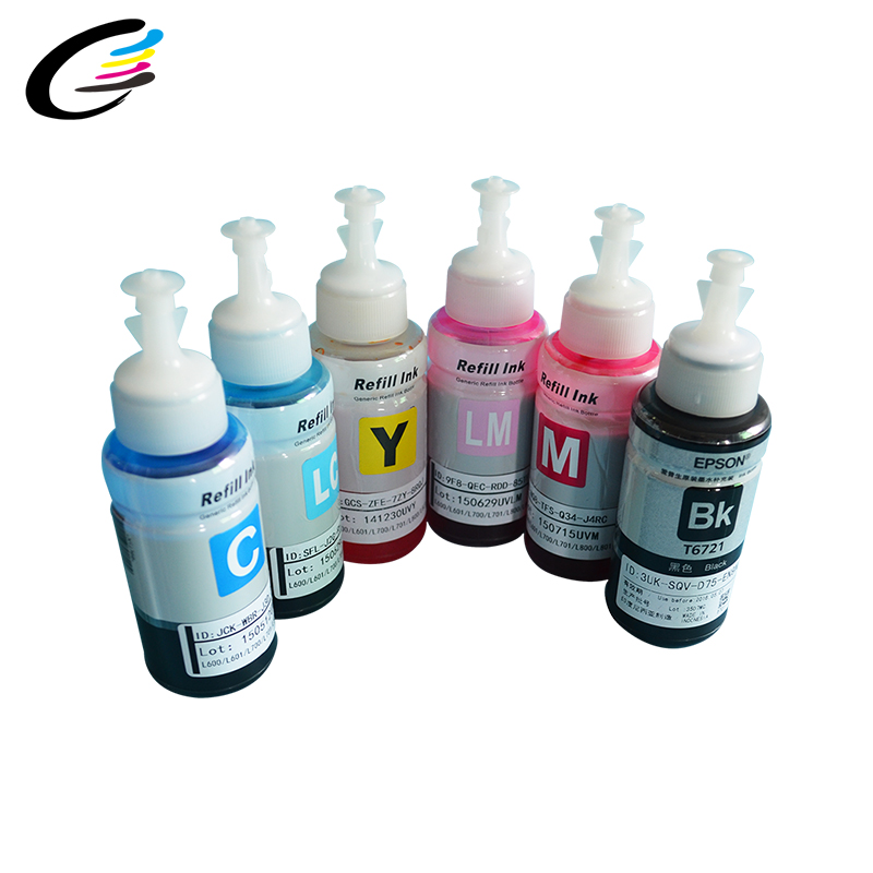 High Quality Universal Inkjet Dye Ink for Epson L800 L805 L810 L1800 Printers Digital Excellent for Refill Dye Ink Printer