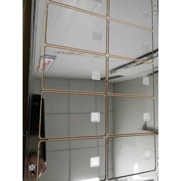 Tarjeta de crédito en blanco negra roja del metal de la astilla del oro del espejo con Chip Slot