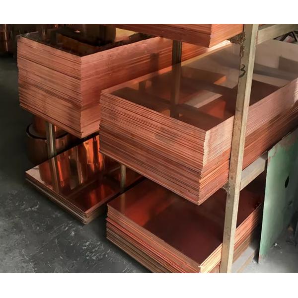 600mm X 1500mm Copper Decorative Sheets 2.0mm-1200mm Electronic Industry