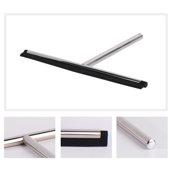 stainless steel super mini small Household Cleaning Tools window car Squeegee Shower Water Squeegee with Metal Hook