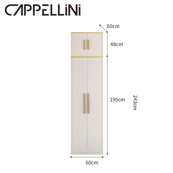 Multispace Bedroom Storage Wardrobe With Mirror Hinged Door