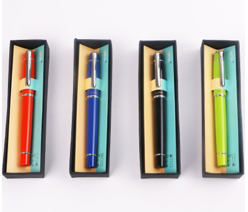 Metal pen with Gift box Pen for stationery store metal advertising signature pen iridium business gift pen laser logo