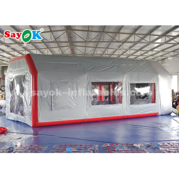 Inflatable Car Tent Mobile Inflatable Paint Spray Booth With Sponge Filter For Car Maintenance