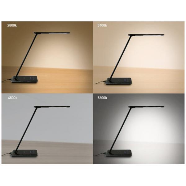 Foldable Wireless Qi Charging Desk Lamp , Office Home Reading Touch Dimmer Lamps