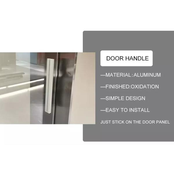 Закрытие внутренней бескаркасной раздвижной двери из закаленного стекла синхронное мягкое