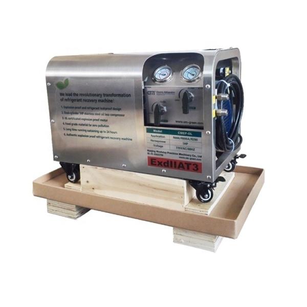R1234YF/R290/R32/R600A sistema anti-explosão e multifunção de A/C de recuperação/recuperação de refrigerante freão de bomba R600 CMEP-OL
