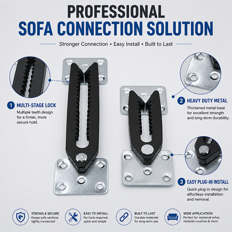 Adjustable Crocodile Buckle Sofa Bottom Separate Combination Connector Furniture Fastener Accessory