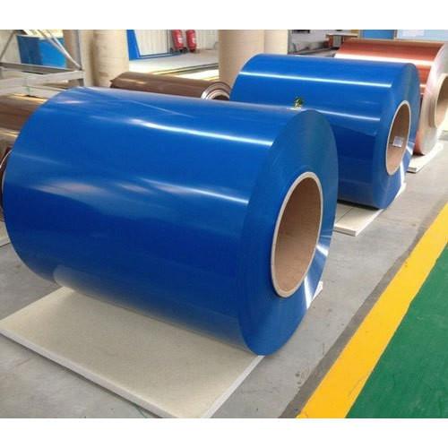 Blue Color Coated Steel Coil Hot Dipped Galvanized 0.25mm - 2.5mm Thickness