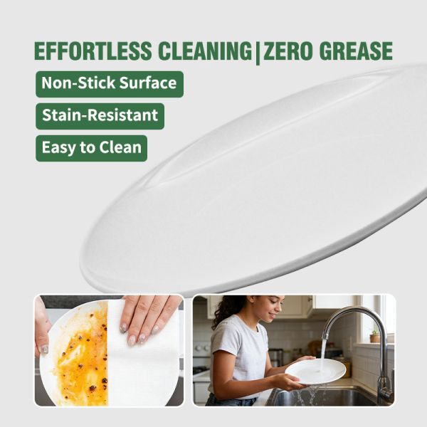Shatterproof Stone-Textured Commercial Plate