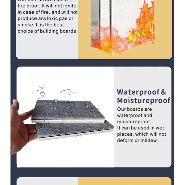 Modern Design Style Calcium Silicate Board for Exterior and Interior Wall Panels