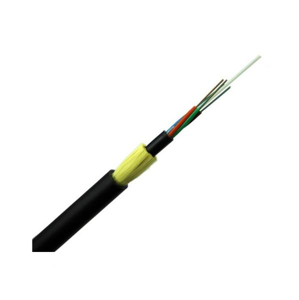 Câble optique aérien de fibre de 48 noyaux, force extérieure d'Aramid de câble à fibres optiques d'ADSS