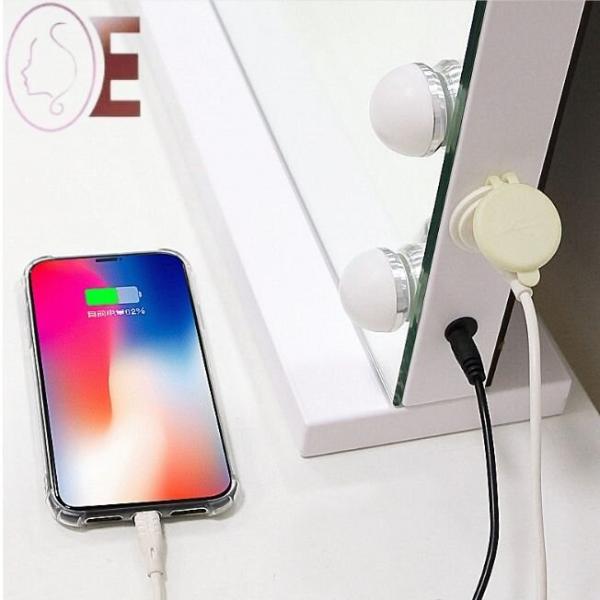 Compact Led Hollywood 10x Vanity Mirror Plexiglass Material