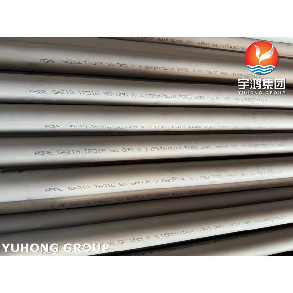 ASME SA213 TP316 (UNS S31600) Stainless Seamless Tube for Heat Exchanger and Boiler