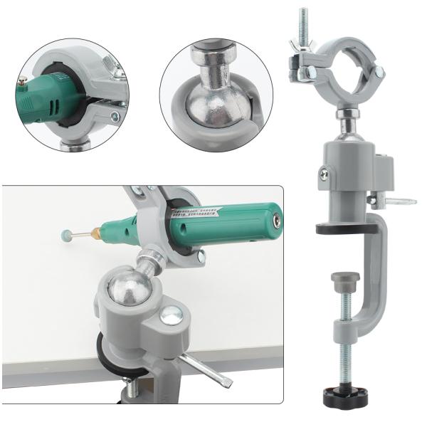 Стойка точильщика алюминиевого сплава с универсальными зажимными тисками