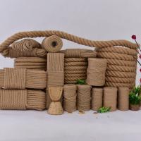 6mm-60mm Yellow Jute 3 Strands Twisted Rope Applied in Decoration or Sea Fishing Rope