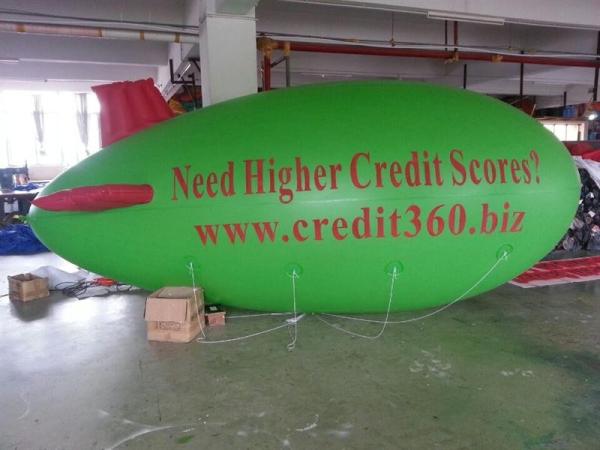 Giant flying inflatable blimp / flying advertising PVC inflatable blimp with logo