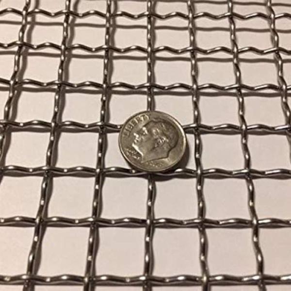 304 304l 316 316l 3 Mesh Stainless Steel Double Crimped Wire Mesh for Machine