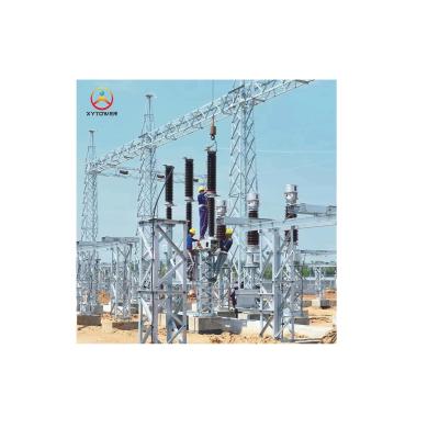 Electrical Power Transmission Angle Steel Substation Transformer Steel Structures