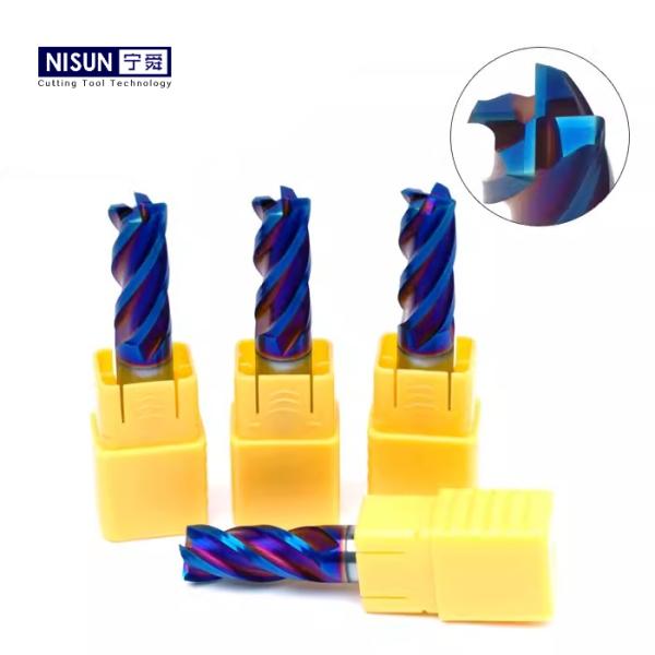 M2 HSS PM Carbide Corner Radius Milling Tools End Mill 2 Flutes Customized Length