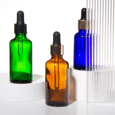 OEM 5ml 10ml 1oz Amber Glass Dropper Bottles Essential Oil
