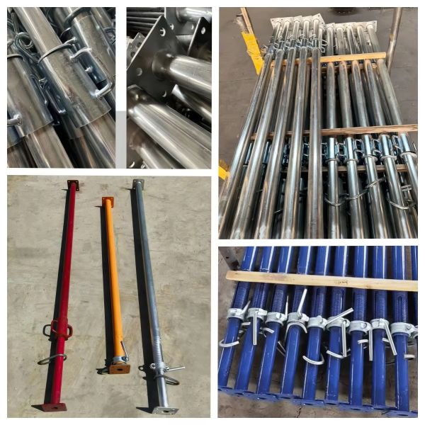 Galvanized Acrow Prop Shoring Jack Post with Q235/Q345 Steel and Telescopic Adjustable Design for Construction Support